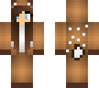 deer girl with brown hair - eyes