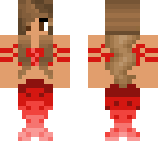 mermaid with red fin