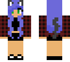 michi with purple hair