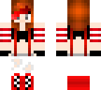 red and black girl