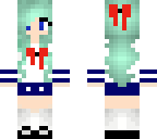 yandere girl with cyan hair
