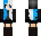 blue and white girl