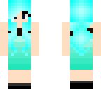 blue hair prom
