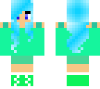 blue haired girl