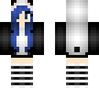 blue panda girl