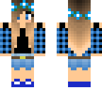 cool blue girl