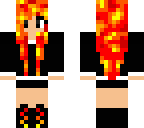 girl with lava hair