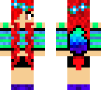 girl wolf flower