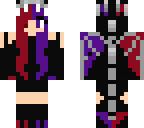 purple and red dragon girl
