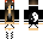 yin yang cat girl for my friend
