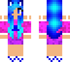 blue catgirl