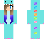 blue dino girl