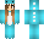 blue dino girl