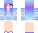 blue-haired girl