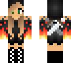 flame girl skin