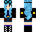 girl dantdm with blue hair