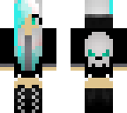 goth girl with highlights