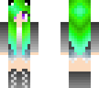 green cat girl
