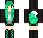 green cool girl