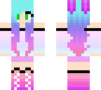 pastel bunny girl