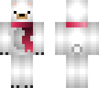 polar bear with ombre scarf