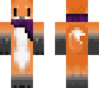 purple scarf fox
