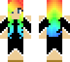 rainbow black and white