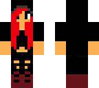 red and black girl