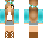 sky blue flower girl