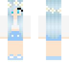 blue casual girl