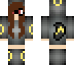 brown haired umbreon girl onezie