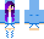 ender girl blue and white