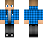me but with blue plaid