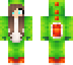 me wearing yoshi costume