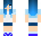 neon blue girl