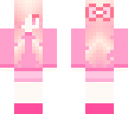 pink girl with bow