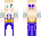 purple and blue medevil girl