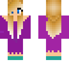 purple dress blue shoes