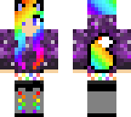 rainbow dj fox girl