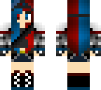 blue and red