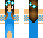 blue dress