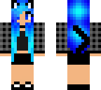 blue haired cat