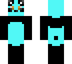 bright neon blue panda