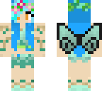edit of blue haired fairy skin