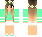 mint brunette girl