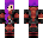 purple hair deadpool chibi