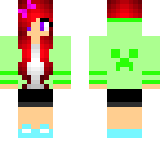 red hair hoodie girl