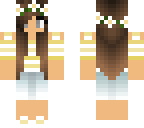 summer or spring flower girl