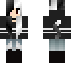 black and white hair