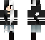 black and white hair